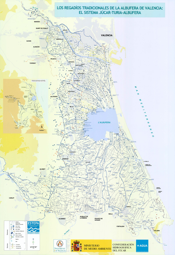 Sistema de regadíos de la Albufera